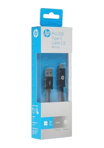 Hp Pro Usbc Hızlı Şarj V2.0 Kablo 0,25m Siyah Hp042gbblk0.25tw