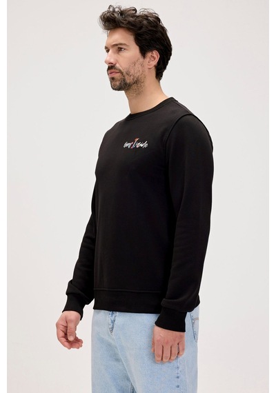 Bad Bear Splashy Erkek Sweatshirt 24.02.12.022-c01 Siyah