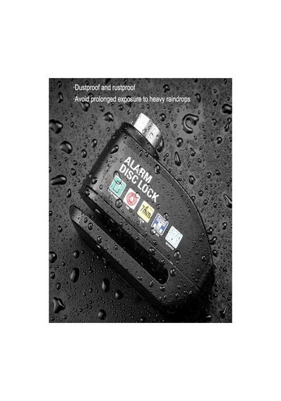 Motosiklet İçin Su Geçirmez 110db Alarmlı Halatlı Disk Kilidi Motor Kilit Lüzumlu