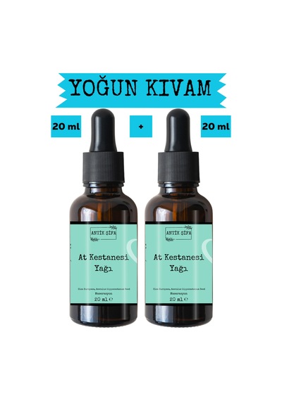 At Kestanesi Yağı 20 Ml+ 20ml - Doğal At Kestanesi Yağı 20 ML