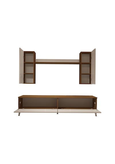 Decoraktiv Eko 7 Mdf Std Gold Tv Ünitesi Tv Sehpası Ceviz - Beyaz