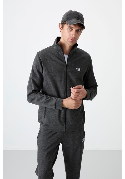 Tommy Life Hugo Antrasit Melanj Jogger Erkek Eşofman Takım - 85198 Antrasit - Melanj Antrasit  Melanj