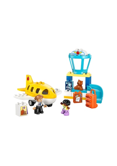 LEGO® DUPLO® Kasabası İlk Havaalanı Deneyimi 10443 - 2 Yaş ve Üzeri Çocuklar için Uçak İçeren Eğitici Oyuncak Yapım Seti (23 Parça)