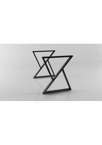 Paralel Model Metal Ayak Seti Siyah Metal Masa Ayağı