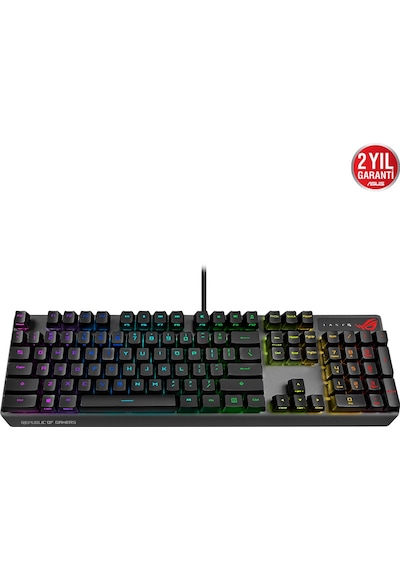 Asus Rog Strix Scope Rx Aura Sync Mekanik Mavi Switch RGB Kablolu Klavye