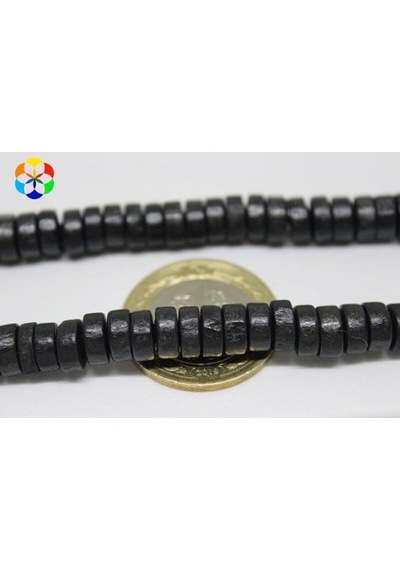 Bileklik Boy Ahşap Yarım Dizi Rondela Siyah 18cm Uzunluğundadır Çok Renkli