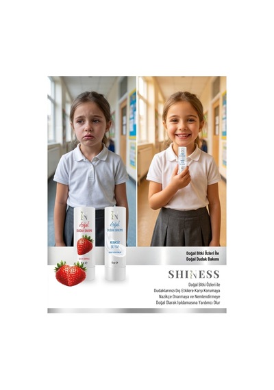 Shiness Şeffaf Doğal Dudak Balmı Sade