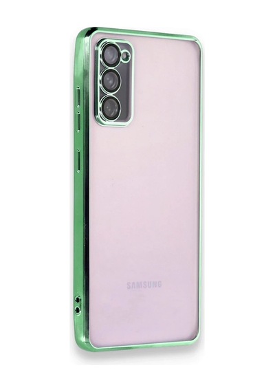 Newface - 308 - Samsung Galaxy Uyumlu S20 Fe Kılıf Razer Lensli Silikon - Ece-umay - - Yeşil