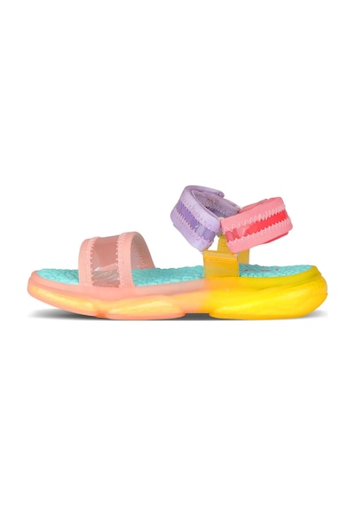 Vicco Flora Cırtlı Işıklı Kız Bebek Sandalet 321.24y.203 Pudra