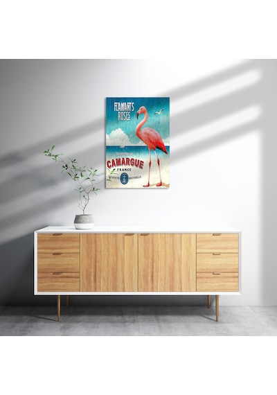 Cakasepetim Camargue Filamingolar Görseli Ahşap Mdf Tablo