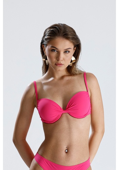 Magic Form Dekolteli Süngerli Bikini Üstü Fuşya - 724119112 Fuşya