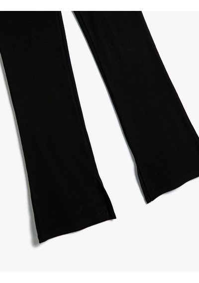 Koton Basic İspanyol Paça Pantolon Pamuklu Beli Lastikli Siyah 4skg40028ak 4SKG40028AK999 Siyah Koton Basic İspanyol Paça Pantolon Pamuklu Beli Lastikli Siyah 4skg40028ak 4SKG40028AK999 Siyah