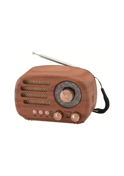 Ahşap Retro Radyo