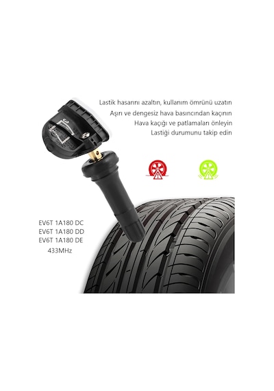 Ford Focus Lastik Basınç Sensörü 433mhz 2011-2018 1 Adet