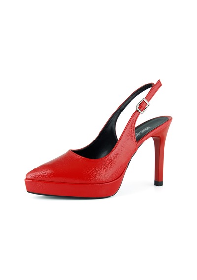 Erkan Saçmacı Scarlett Slingback Kırmızı Rugan Sivri Burun Arkası Açık İnce Platform Topuklu Ayakkabı Erkan Saçmacı Scarlett Slingback Kırmızı Rugan Sivri Burun Arkası Açık İnce Platform Topuklu Ayakkabı
