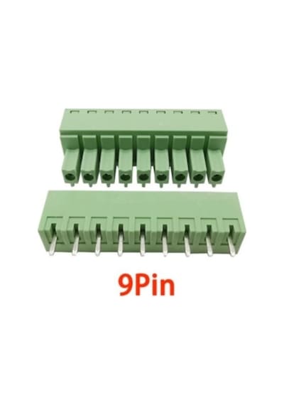 9 Pin 3.81mm Geçmeli 180c Takım Klemens