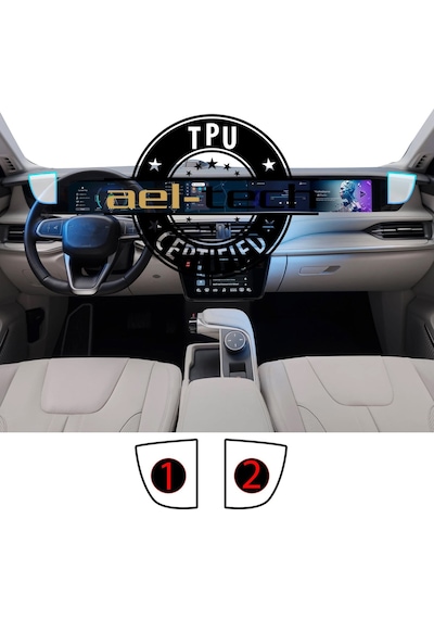 Togg T10f/t10x Sağ Ve Sol Piano Black Tpu Koruyucu 2 Li Set 2023-
