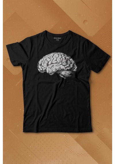 Kendim Seçtim İnsan Beyni Kafayı Kulllan Beyin Zeka Baskılı Tişört Çocuk T-shirt 001