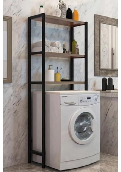 Çamaşır Makinesi Üstü Düzenleyici Raf Banyo Dolabı Rafı