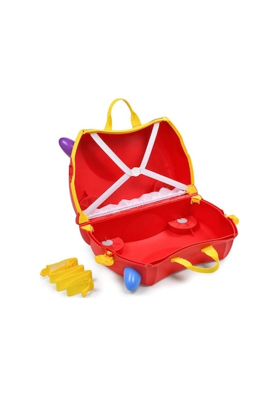 Trunki Peppa Pig Party Bus Binilen Ve Sürülen Çocuk Bavulu Kırmızı