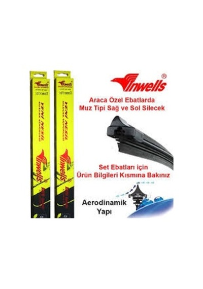 Inwells Citroen C2 2003-2008 Ön Muz Silecek Takımı