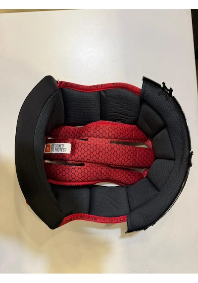 Kask Mt İç Ped Takımı Thunder 4 Sağ-sol Ve Üst Gri/kırmızı