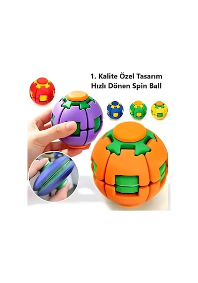 Spinner Ball Bas Döndür Stres Topu Bas Çevir Çarkı - 1 Adet