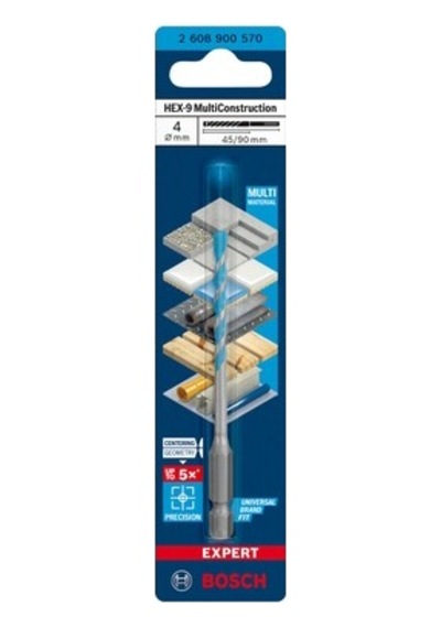 Çok Amaçlı Delme Ucu 4x45x90 Mm, Farklı Malzemelerde Kullanım