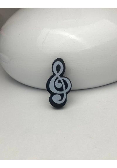 Sol Anahtarı Nota Müzik Desenli Silgi
