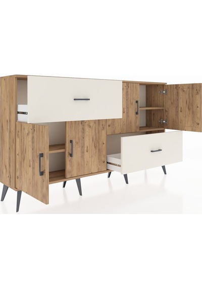 Arges Konsol 3 Raflı 2 Çekmeceli 4 Kapaklı 176x30x99 Çam-çam/ayta Çam-çam/aytaşı Arges Konsol 3 Raflı 2 Çekmeceli 4 Kapaklı 176x30x99 Çam-çam/ayta Çam-çam/aytaşı