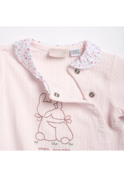 Chicco Kız Bebek Önden Açılan Tulum 09101755000000 000011 Pembe