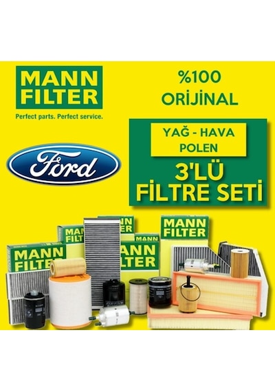 Ford Focus 1.6 Mann-Filter Filtre Bakım Seti 1998-2004
