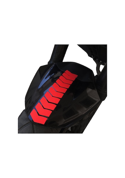 Ok Tasarımlı Reflektif Kırmızı Çamurluk Kask Sticker Çınar Extreme