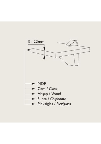 Raf Tutucu 3-22mm 2 Adet 001