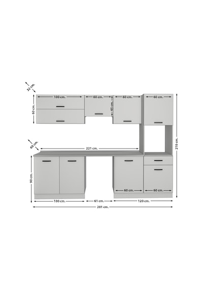 Decoraktiv Elite 280y Ankastre Boy Dolaplı Mdf Hazır Mutfak Dolabı - Tezgah Dahil - Antrasit Decoraktiv Elite 280y Ankastre Boy Dolaplı Mdf Hazır Mutfak Dolabı - Tezgah Dahil - Antrasit