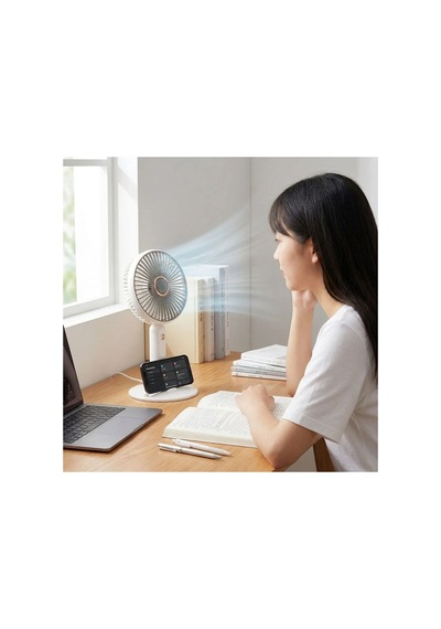 3 Kademeli Masaüstü Fan Telefon Tutuculu Standlı Taşınabilir Mini Fan Zb161 5671 Çok Renkli
