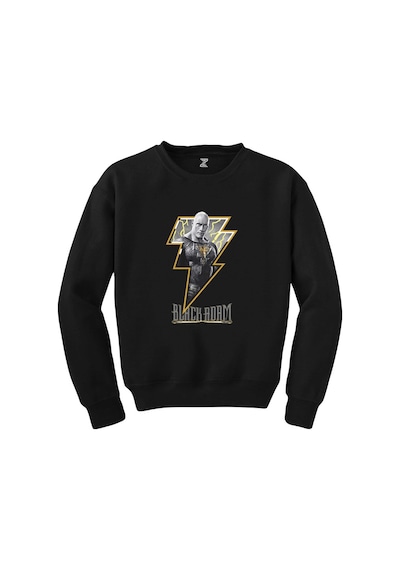 Black Adam Logo Siyah Sweatshirt