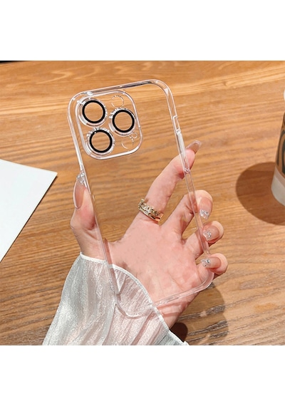 Apple Uyumlu iPhone 14 Pro Kılıf Kamera Lens Ve Toz Korumalı Sararmaz Sert