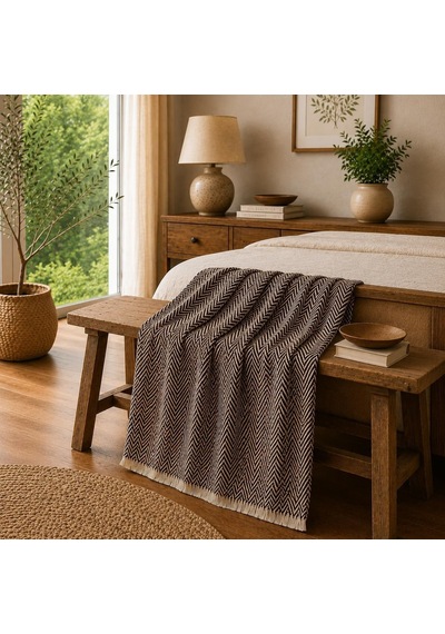 Premium Pamuklu Lilyana Koltuk Örtüsü 170x210 Cm, Çift Taraflı Dekoratif Şal, Tekli, Üçlü, Kanepe, Çekyat Ve B Genel