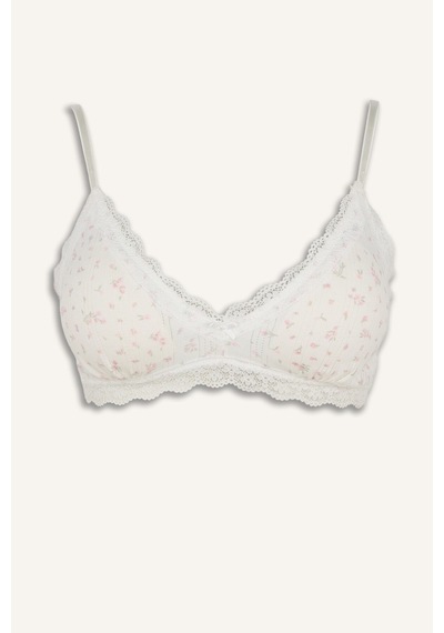 Defacto Dantel Detaylı Çıkarılabilir Kap Pedli Balensiz Bralet H7274ax26sppn627 Pembe-pn627