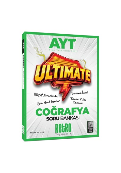 2027 Ayt Ultımate Coğrafya Soru Bankası Tamamı Video Çözümlü Retro Yayıncıları