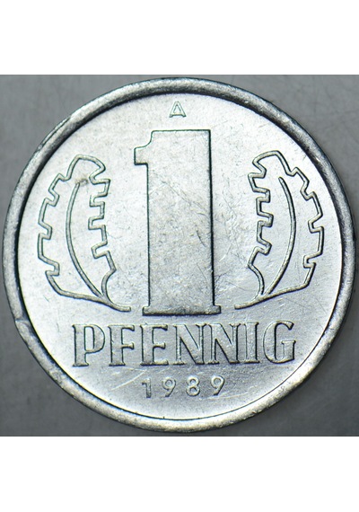 Doğu Almanya 1 Pfennıg 1989 A. Ddr. Çil -