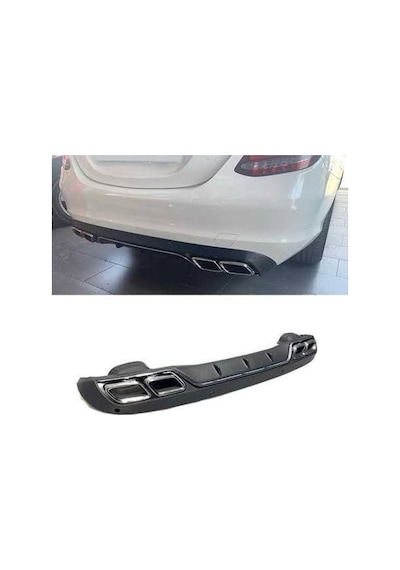 W205 C63 Egzoz Ucu Krom Renk
