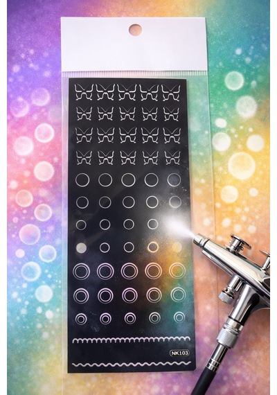 Pro Art Airbrush Nail Stencil Series No:02