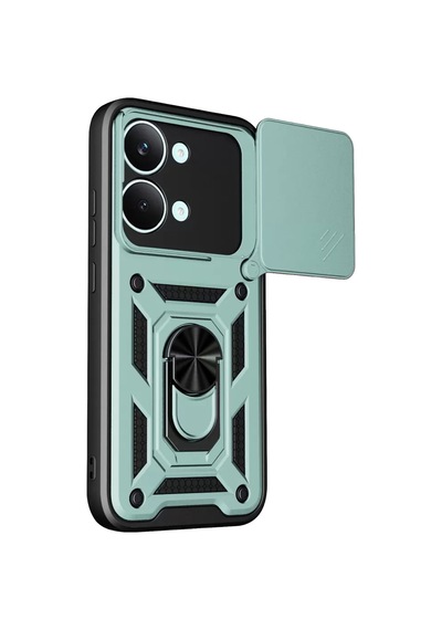 Newface Xiaomi Poco X8 Pro Max Pars Lens Yüzüklü Silikon - Yeşil