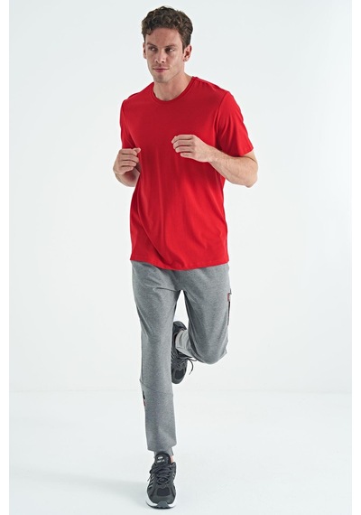 Tommy Life Kırmızı Erkek Basic Kısa Kol Standart Kalıp O Yaka T-shirt - 87911 001