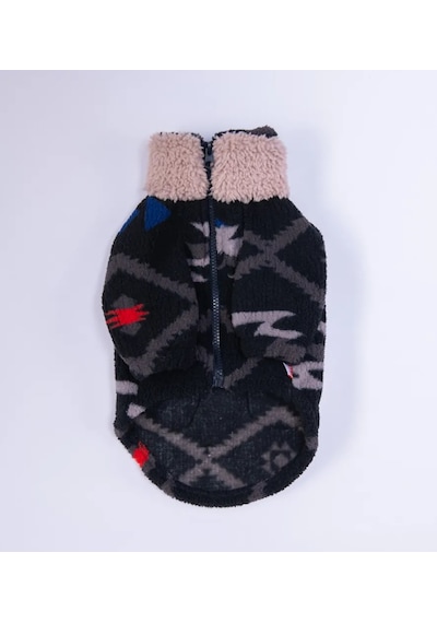 Pawstar Gri Chicago Ethnic Weave Küçük Irk Köpek Pofuduk Ceket