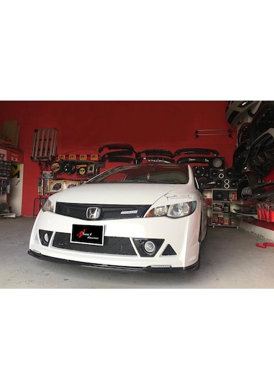 Honda Civic Fd6 Rr Ön Lip Ön Ek 2006-2011 Mugen St Parlak  Siyah