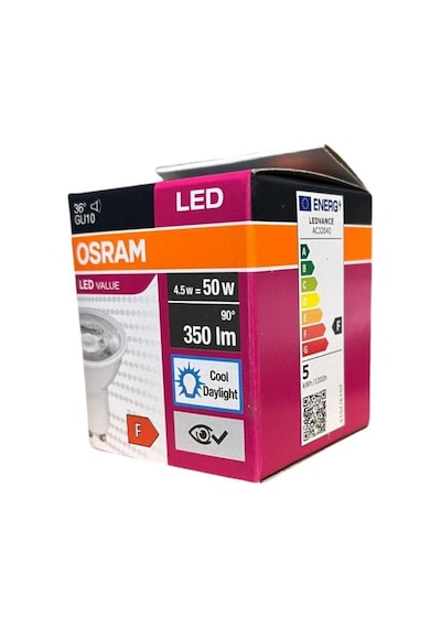 Osram Led Value 4,5w Beyaz Işık Gu10 Duy 350lm 10 Lu Paket