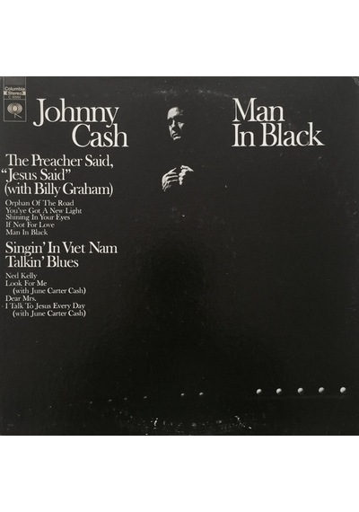 JOHNNY CASH - Man İn Black , LP 1971 Folk